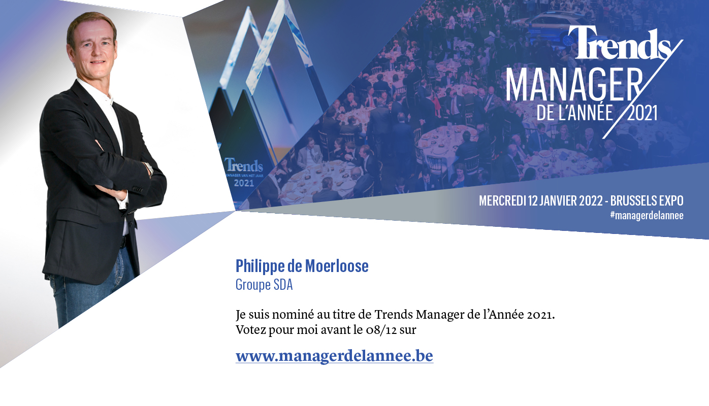 Manager de l'Année 2021 - candidature Philippe de Moerloose